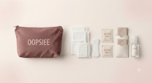 Oopsiee Period Care Mini Kit with period care essentials